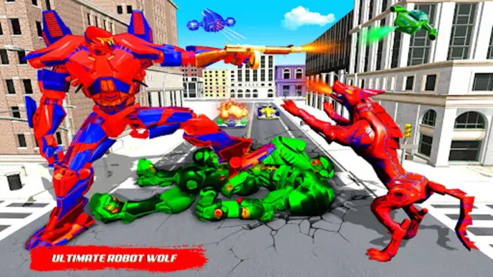 Wolf Robot Racing Car android App screenshot 1