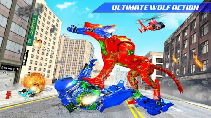 Wolf Robot Racing Car android App screenshot 4