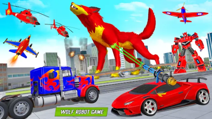 Wolf Robot Racing Car android App screenshot 6